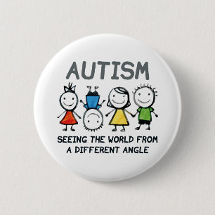 Autism 6 Cm Round Badge