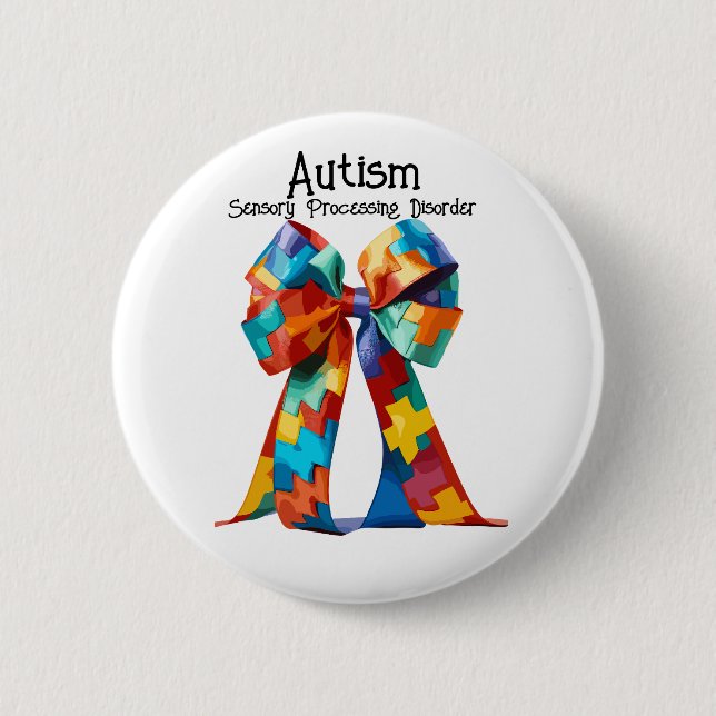 Autism 6 Cm Round Badge (Front)