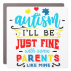 Autism - 7" x 7" Square Car Magnet