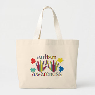 Autism Aawareness Large Tote Bag