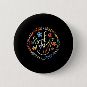 Autism Accept Adapt Advocate Inclusion Autism Awar 6 Cm Round Badge