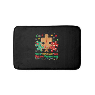 Autism Accept Understand Love Autism Puzzle Christ Bath Mat