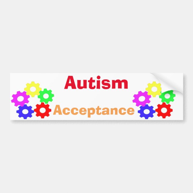 Autism Acceptance Bumper Sticker (Front)