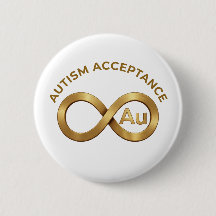 Autism Acceptance Infinity Symbol | Au Gold  Pin