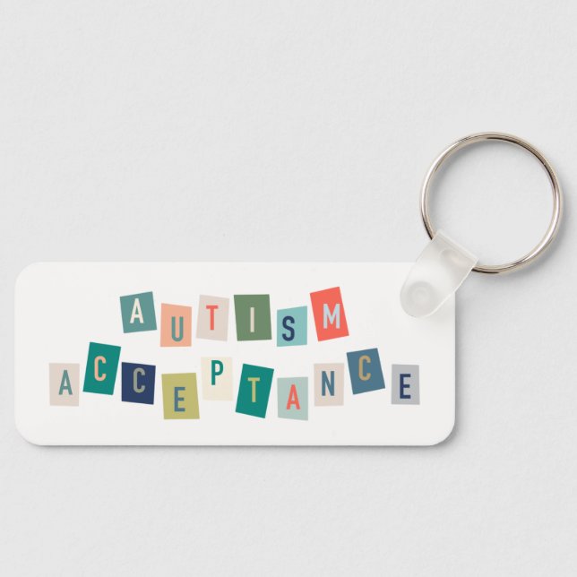 Autism Acceptance Key Ring (Front)