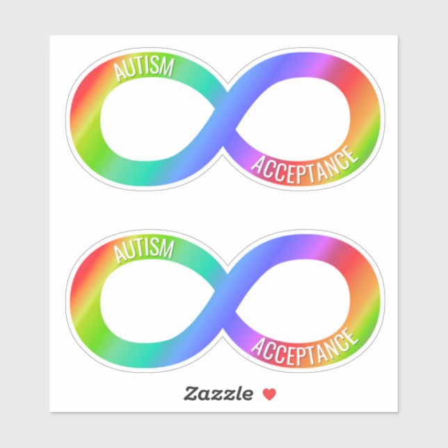 Autism Acceptance Neurodiversity Vinyl Sticker Set (Sheet)