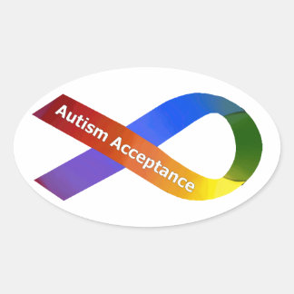 Autism Acceptance Oval Sticker