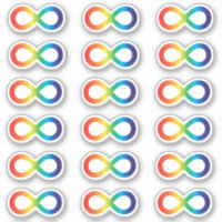 Autism Acceptance Rainbow Infinity Symbol Pack