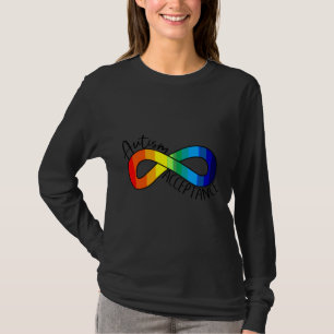 Autism Acceptance Rainbow Infinity Symbol T-Shirt