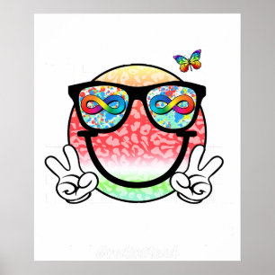 autism acceptance smiley (2 poster