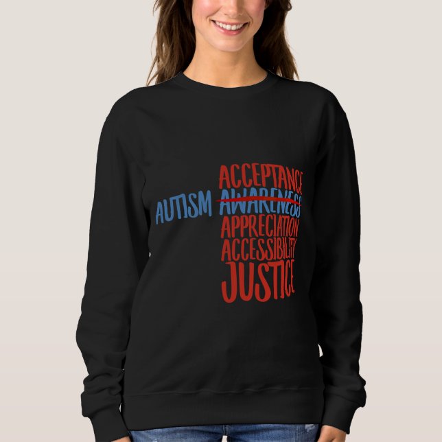 Autism Acceptance Sweatshirt (Front)