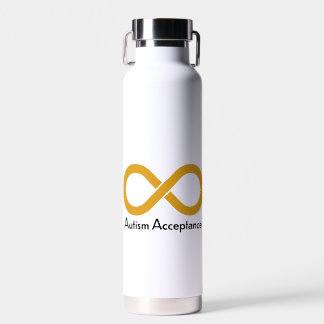 Autism acceptance water bottle