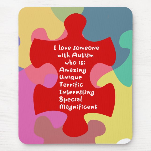 Autism Acrostic Mouse Mat (Front)