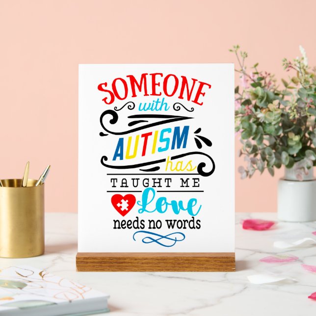 Autism Acrylic Sign (Wedding)