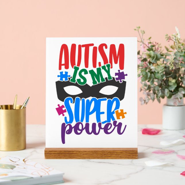 Autism Acrylic Sign (Wedding)