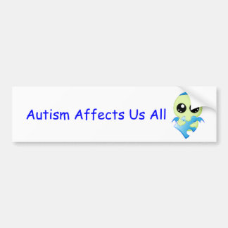 Autism Affects - Baby Cthulhu Bumper Sticker