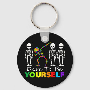 Autism affects the ones we love: our sons, daughte key ring