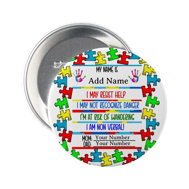 Autism Alert | Nonverbal Pin Badge (Autism Alert | Nonverbal Pin)