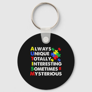 Autism Always Unique Key Ring