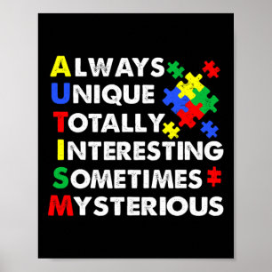 Autism Always Unique Poster