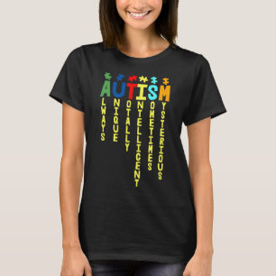 Autism Always Unique Totally Autism Awareness Day T-Shirt