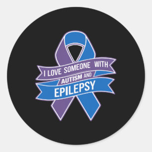 Autism And Epilepsy Classic Round Sticker