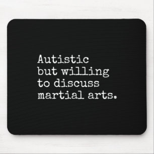 Autism Asd Aspie Karate Kung Fu Autistic Martial A Mouse Mat