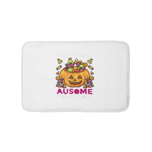 Autism ASD Awareness Halloween Non Verbal Trick Or Bath Mat