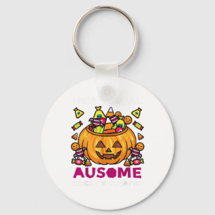 Autism ASD Awareness Halloween Non Verbal Trick Or Key Ring