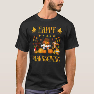 Autism Asd Awareness Puzzle Piece Autumn Happy Tha T-Shirt