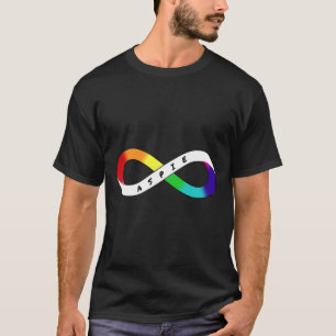 Autism-Autism-Aspie Neurodiversity Rainbow Infinit T-Shirt