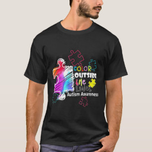 Autism-Autism Awareness Colour Outside The Line T-Shirt