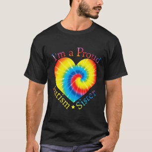 Autism-Autism Awareness Im A Proud Autism Sister T T-Shirt
