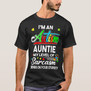 Autism-Autism Awareness Im An Autism Auntie new T-Shirt