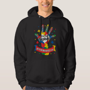 Autism-Autism Awareness Nephew Aunt Uncle Puzzle Hoodie