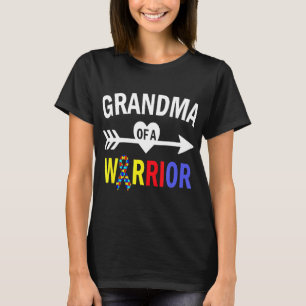 Autism-Autism Grandma Grandma Of A Warrior Autism T-Shirt