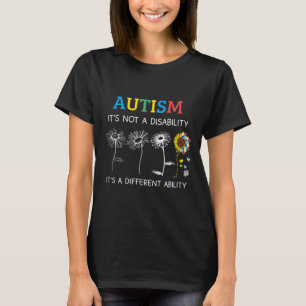 Autism-Autism Its Not Disability Its Different Abi T-Shirt