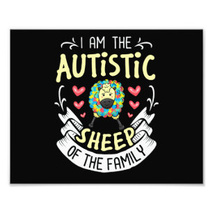 Autism Autistic Asperger Syndrom Aspie Puzzle Auti Photo Print