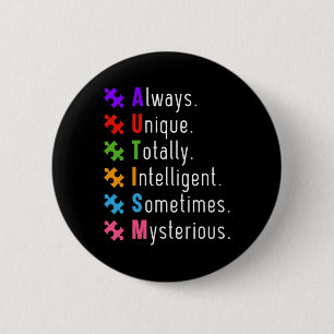 Autism Autistic Puzzle 6 Cm Round Badge