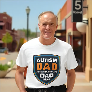 Autism Awarenes Dad: Protector, Advocate, Hero T-Shirt