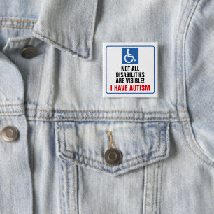 Autism Awareness 15 Cm Square Badge