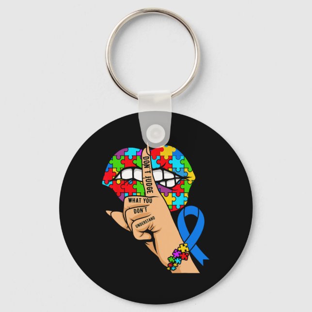 Autism Awareness 1  Key Ring (Front)