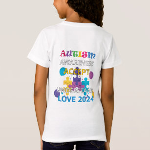 Autism Awareness 2024 - Accept love T-Shirt