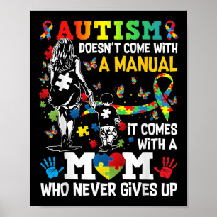 Autism Awareness 2024 Doesnt Come With A Manual Au Poster