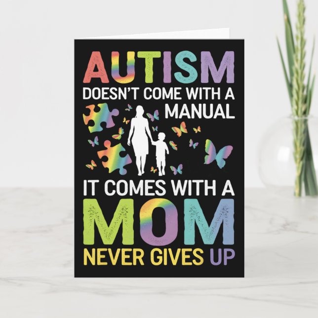 Autism Awareness 2025 Doesn't Come With A Manual A Card (Front)