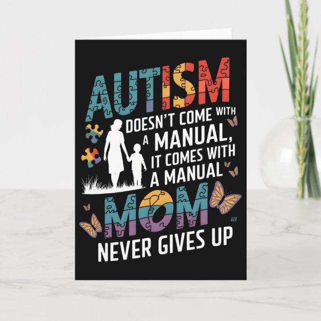 Autism Awareness 2025 Doesn't Come With A Manual A Card (Front)