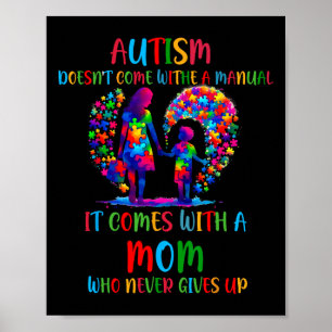 Autism Awareness 2025 Doesn't Come With A Manual A Poster