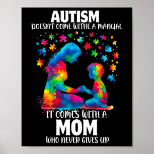 Autism Awareness 2025 Doesn't Come With A Manual A Poster