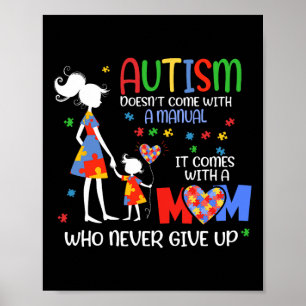 Autism Awareness 2025 Doesn't Come With A Manual A Poster