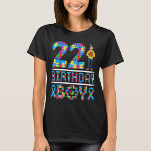 Autism Awareness 22nd Birthday Boy Puzzle Piece 22 T-Shirt